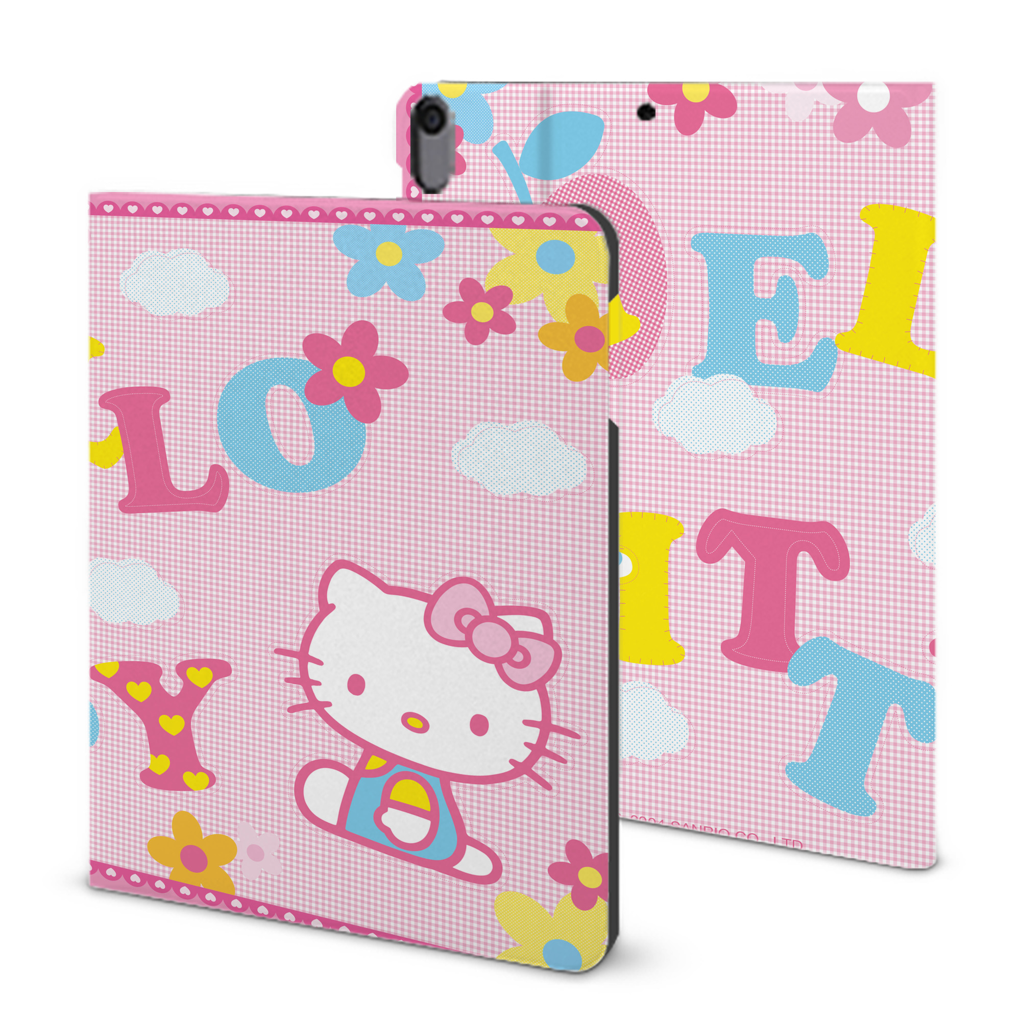 （画像用） Hello Kitty ハローキティ IPad ケース ブック型 PUレザー TPU 耐衝撃 軽量 薄型 ペン収納なし 全面保護 IPad 各モデル対応
